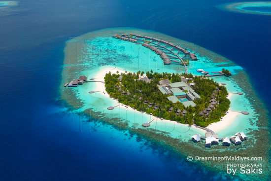 W Retreat and Spa Maldives Aerial View
