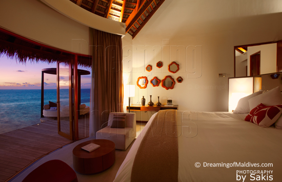 W Retreat & Spa Maldives- Ocean Haven Interior - Bedroom with a View
