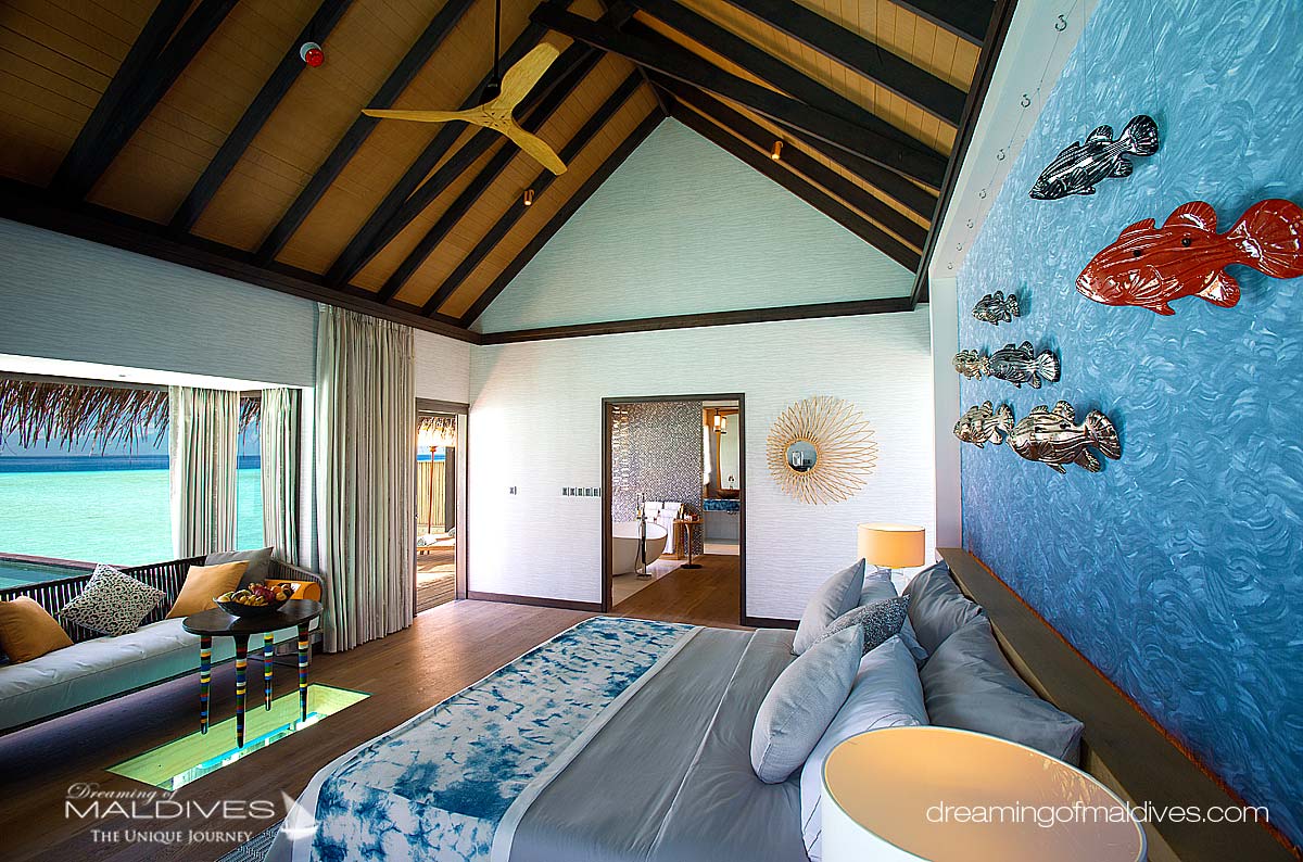 Ozen at Maadhoo Maldives. Water Villa Interior