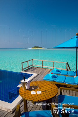 Anantara Dhigu Maldives, Vue de Rêve depuis les Suites sur Lagon Anantara Dhigu Maldives, Vue de Rêve depuis les Suites sur Lagon