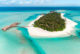 vue aérienne sur Anantara Dhigu