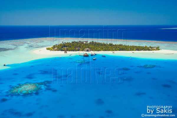 Angsana Velavaru Galerie de photos aériennes des Maldives Angsana Velavaru photo aérienne