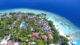 vue aérienne sur Bandos Maldives