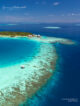 vue aérienne sur les récifs snorkeling de Baros Maldives