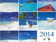 Calendrier mural 2014 des iles MAldives. Calendrier des Iles