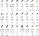 Caractères Thaana écrits en Dhivehi, la langue des Maldives.