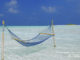 Hamac dans un lagon des Maldives