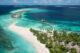 vue aérienne sur JOALI Maldives