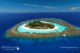 photo aérienne hôtels des îles Maldives