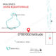 Ligne équatoriale des Maldives Latitude 0°00'00.0