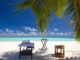 massage sur une plage des Maldives