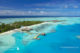 photo aérienne hôtels des iles maldives