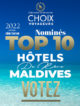 meilleurs hôtels des Maldives 2022 les nominés