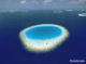 Photo aérienne des Maldives - Zoom sur anneau corallien