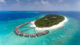 vue aérienne sur Reethi Beach