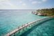 Le pont qui relie les iles Fari design et architecture hôtel Ritz-Carlton Maldives