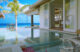 Salle de bain piscine des villas de naladhu Maldives