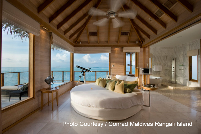 La Sunset Water Villa du Conrad Maldives Rangali island choisie par Michael Phelps pour ses vacances. Salle de Bain La Sunset Water Villa du Conrad Maldives Rangali Island choisie par Michael Phelps pour ses vacances. Salle de Bain
