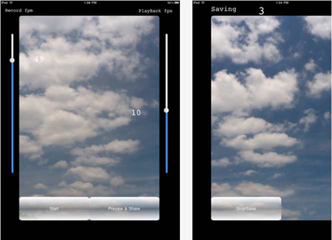 Application Time-Lapse HD pour iPad Application Time-Lapse HD pour iPad