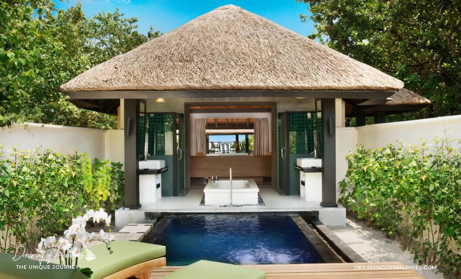 Les plus belles villas sur plage aux Maldives Le Bungalow sur Plage avec piscine à JA Manafaru Beach Bungalow with Private Pool