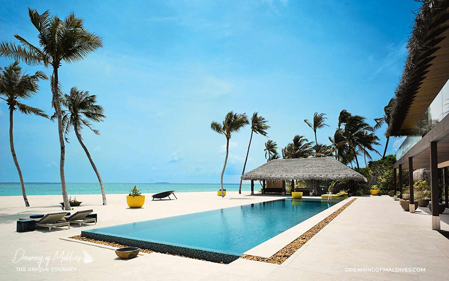 Les plus belles villas sur plage aux Maldives . La Résidence Privée à Velaa Private Island The Private Residence