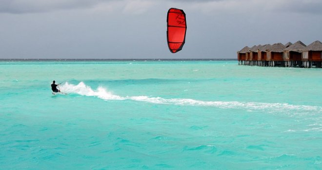 Anantara Dhigu Maldives Paradis de la glisse. activités Kitesurf et surf