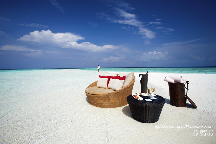 Baros Maldives Le Banc de sable de l'hôtel