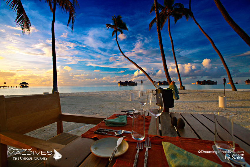 Gili Lankanfushi Maldives Dîner de rêve sur la plage