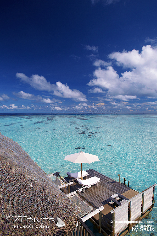 Gili Lankanfushi Maldives Terrasse des Villas sur pilotis