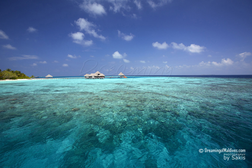 Huvafen Fushi Maldives Les Récifs autour de L'Ile
