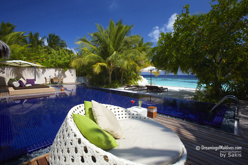 Huvafen Fushi Maldives Beach Pavilion & Piscine sur Plage