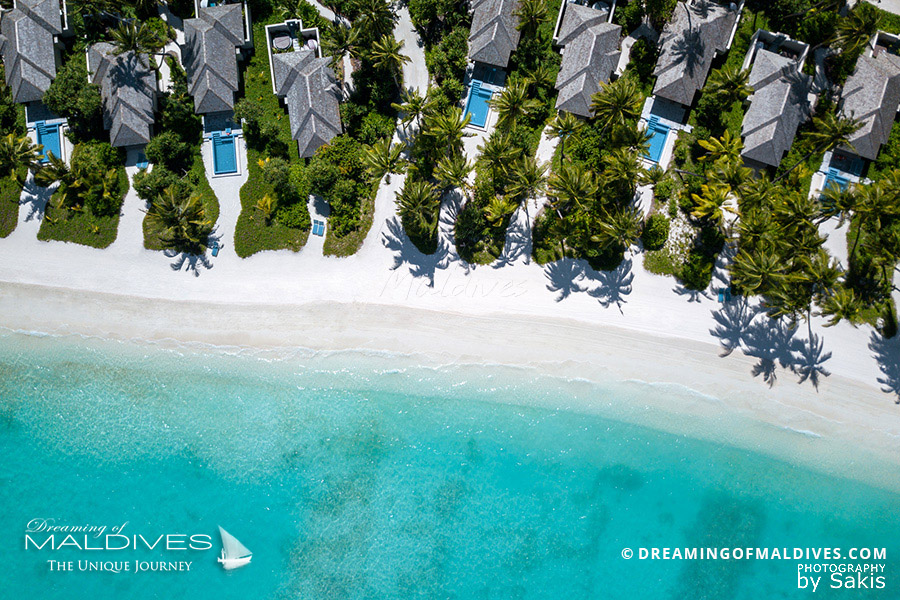 Kandima Maldives Beach Villas - Vue Aérienne