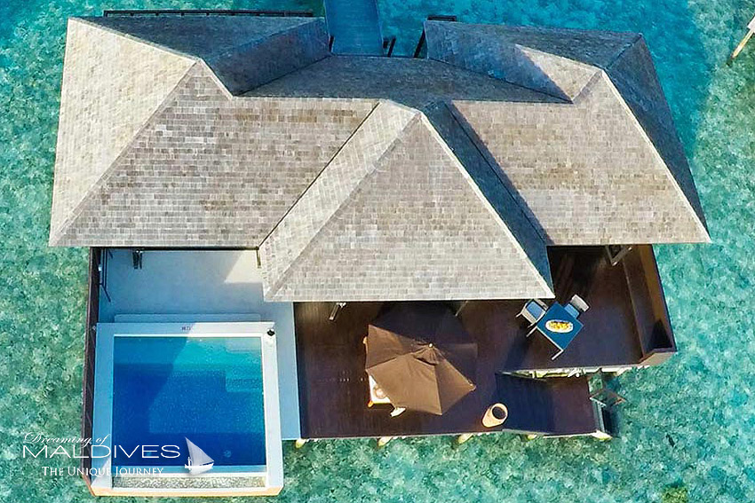 Hôtel Lily Beach Maldives Photo aérienne d'Une Villa Sur Pilotis