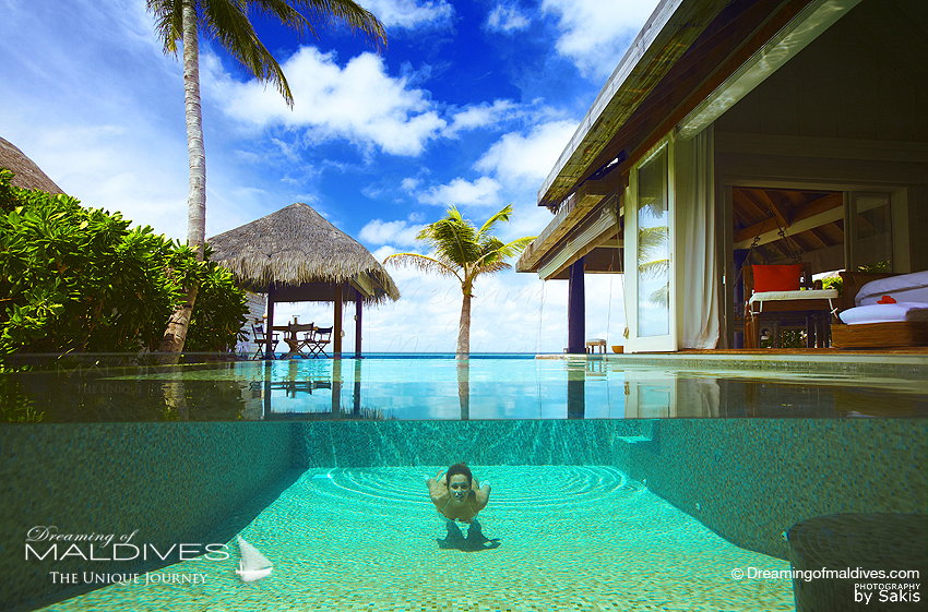 Naladhu Maldives La piscine des Maisons