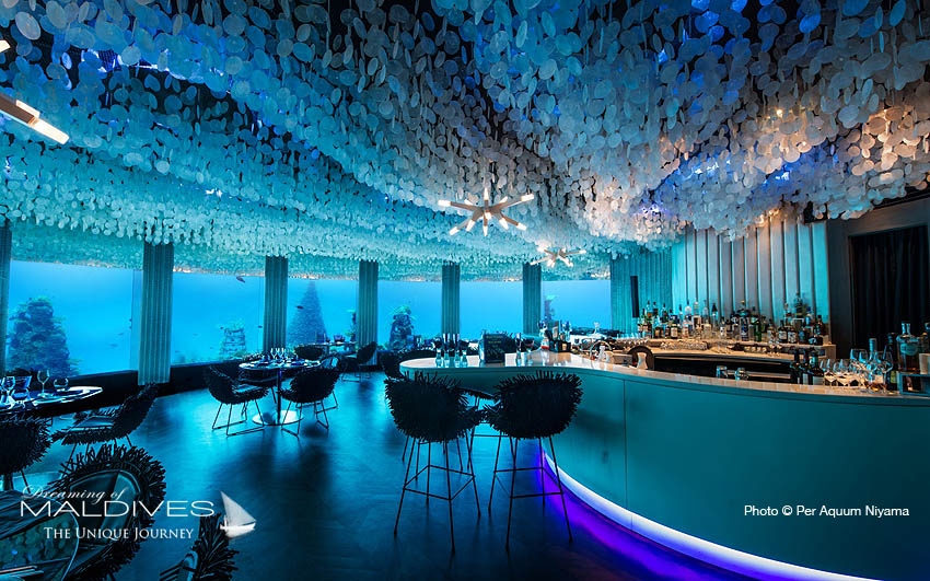 Niyama Maldives discothèque Bar Restaurant sous-marin Subsix