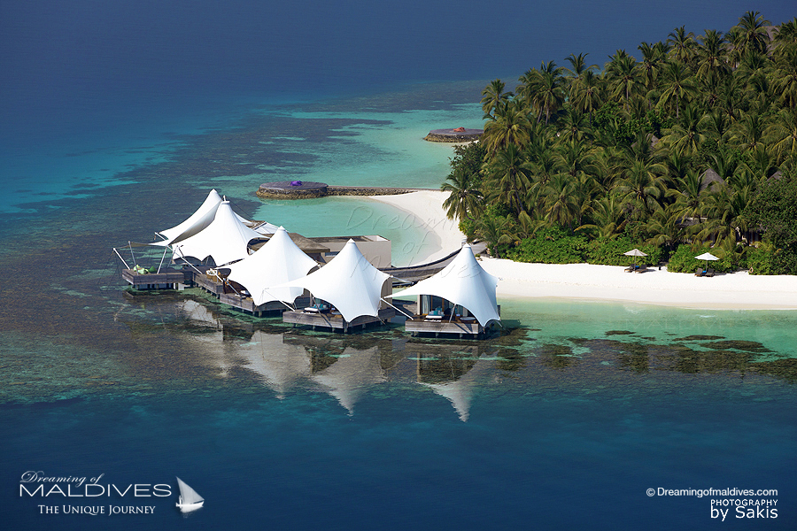 Hôtel W Maldives Vue Aérienne sur le Spa