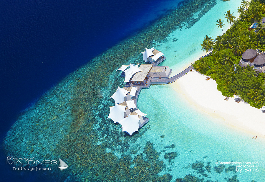 Hôtel W Maldives Vue Aérienne sur le Spa