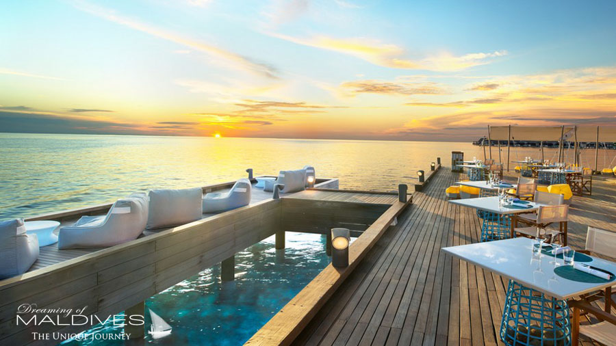 Hôtel W Maldives Terrasse du restaurant FISH