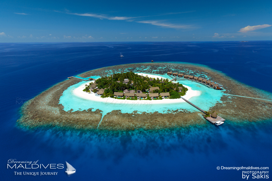 Kandolhu Maldives Vue Aérienne