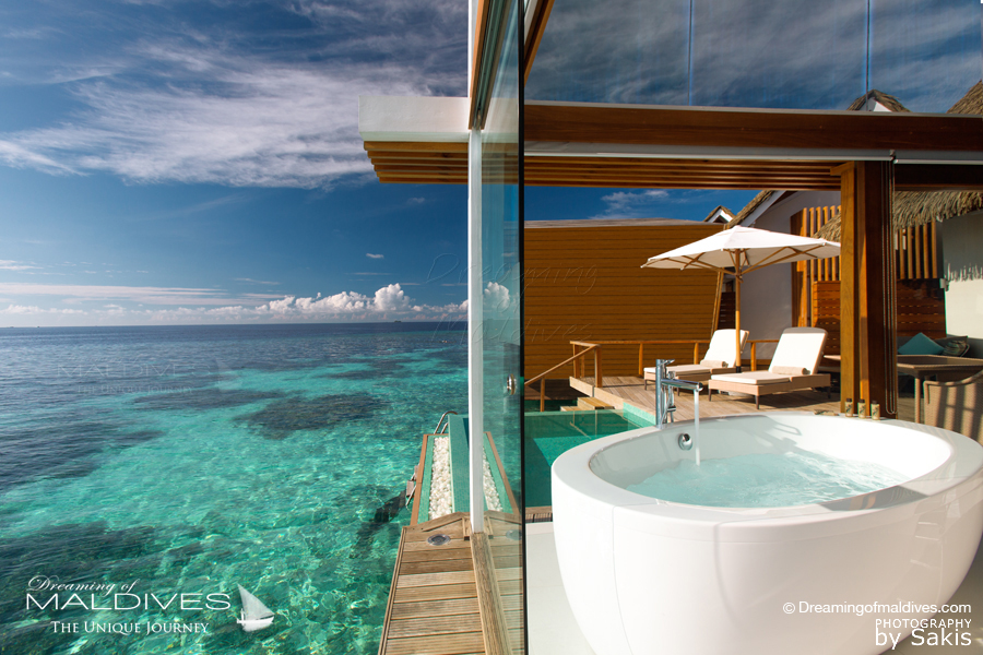 Kandolhu Maldives Salle de Bain des Villas Pilotis - Ocean Pool Villa