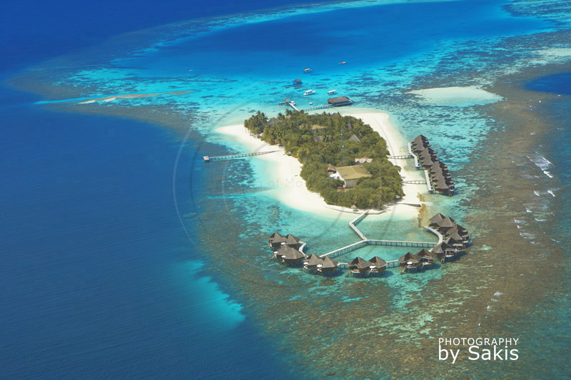 Photo aérienne des Maldives | Mirihi Island Resort
