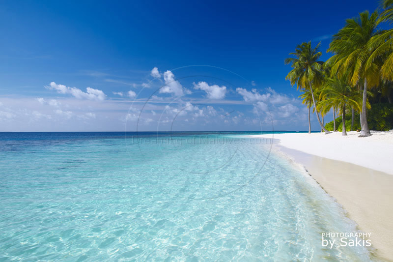Maldives Une plage paradisiaque comme on en trouve sur l'ensemble de l'archipel