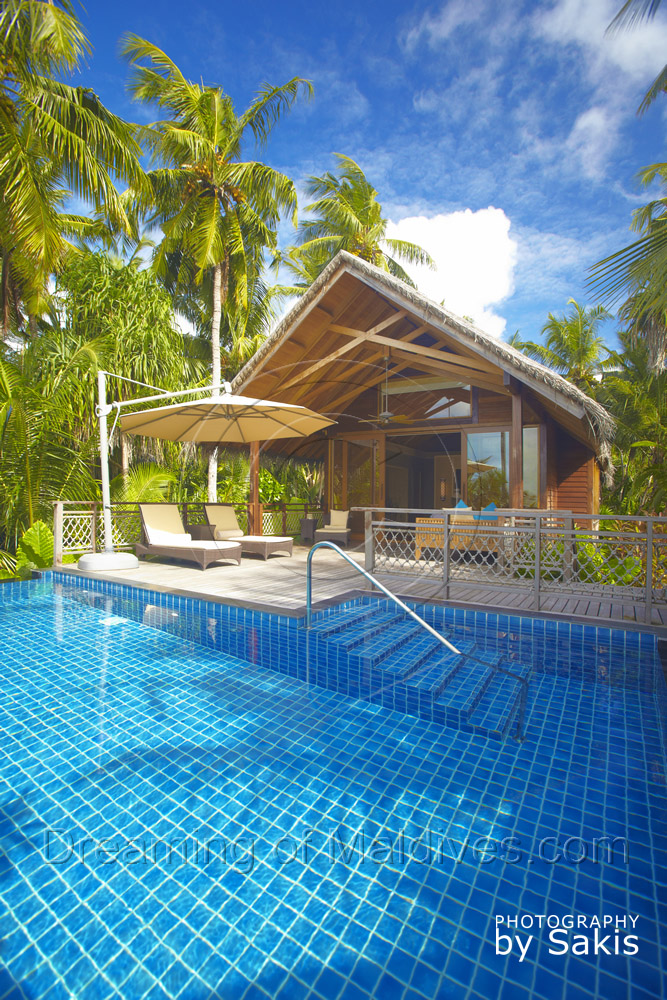 Beach Villa du Shangri La's Villingili Maldives - Atoll d'Addu