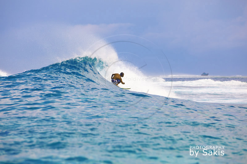 Surf aux Maldives
