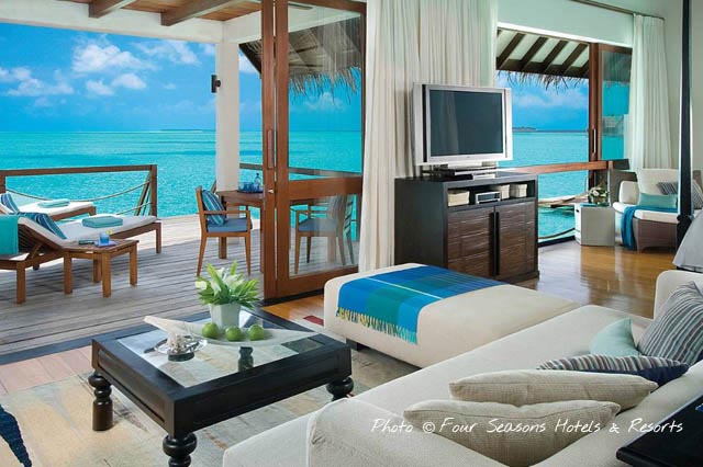 emplacement hôtel Four Seasons Landaa Giravaru Resort Baa Atoll 
