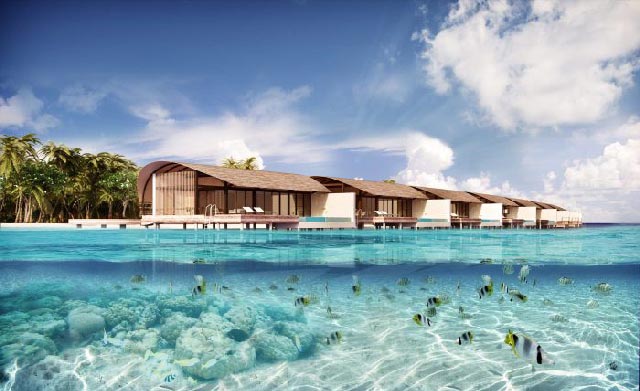 emplacement hôtel Westin Miriandhoo Maldives Resort Baa Atoll Baa Atoll