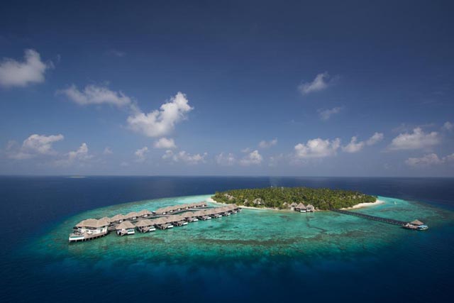 emplacement hôtel Outrigger Konotta Maldives Gaafu Atoll
