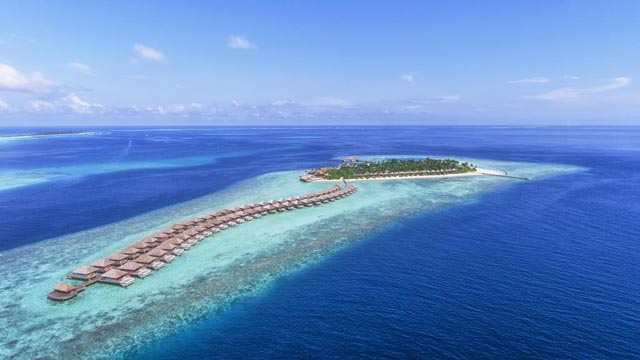 emplacement hôtel Hurawalhi Resort Maldives Lhaviyani Atoll