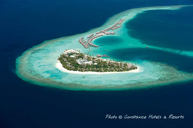 emplacement hôtel Constance Halaveli Ari Atoll