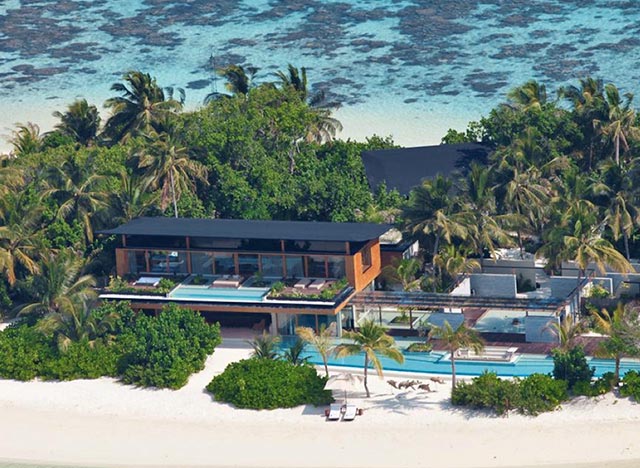 emplacement hôtel Coco Prive Kuda Hithi Maldives Atoll Nord de Male